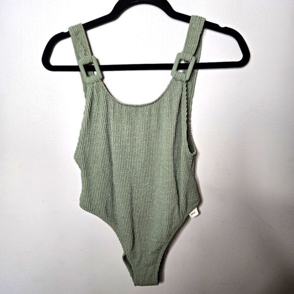 Aerie One Piece Green Cheekiest Swim Medium - Picture 1 of 6